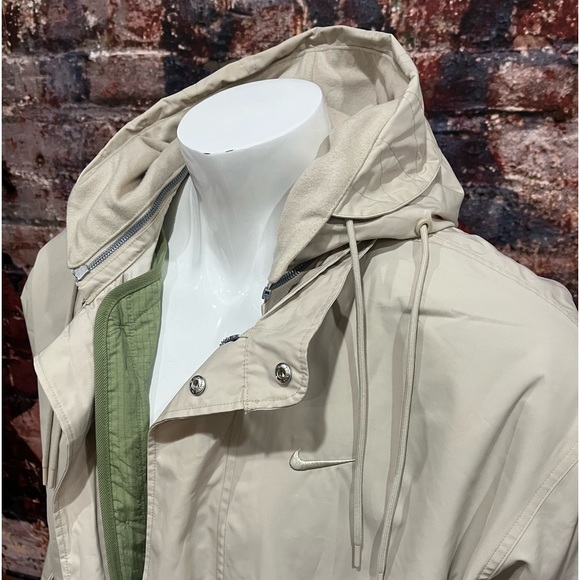 NEW Nike Life Therma-FIT 3-in-1 Hooded Parka Jacket Rattan Light Tan DQ4926-206 - Picture 14 of 15
